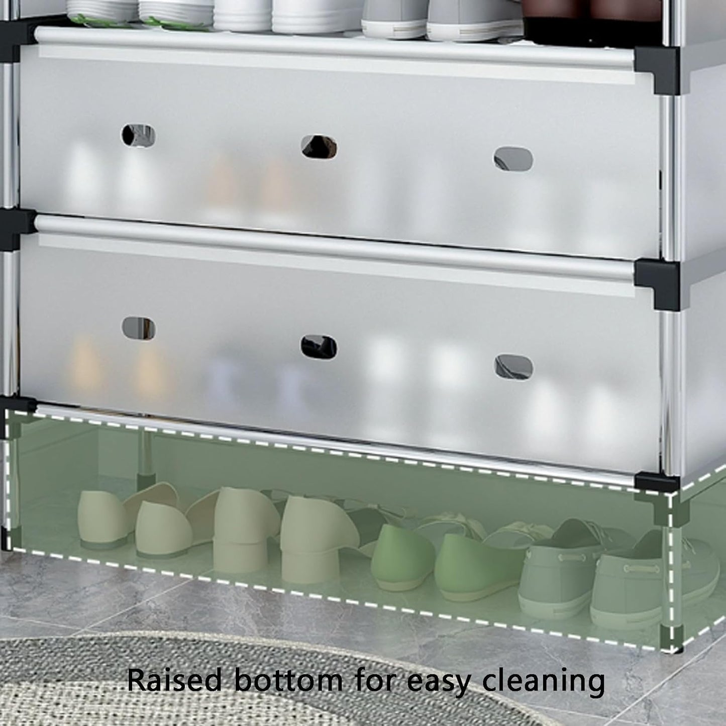 7 Layer Metal Shoe Organizer Rack