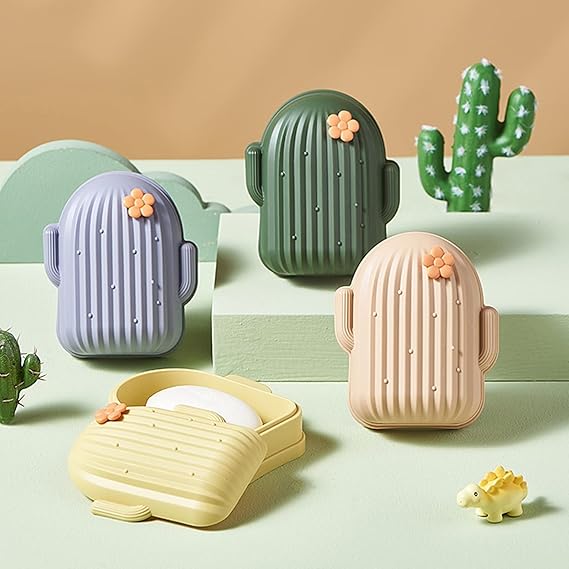 Cactus Shaped Soap Dish-Pink
