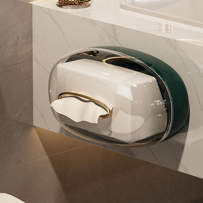 Acrylic Luxury Wall Mounted Tissue Box-Green