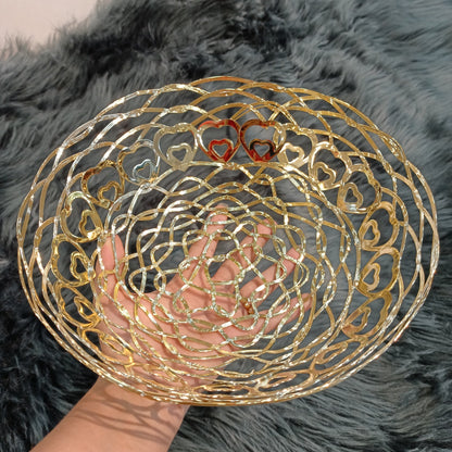 Golden Fruit Serving Bowl - Round (Medium)