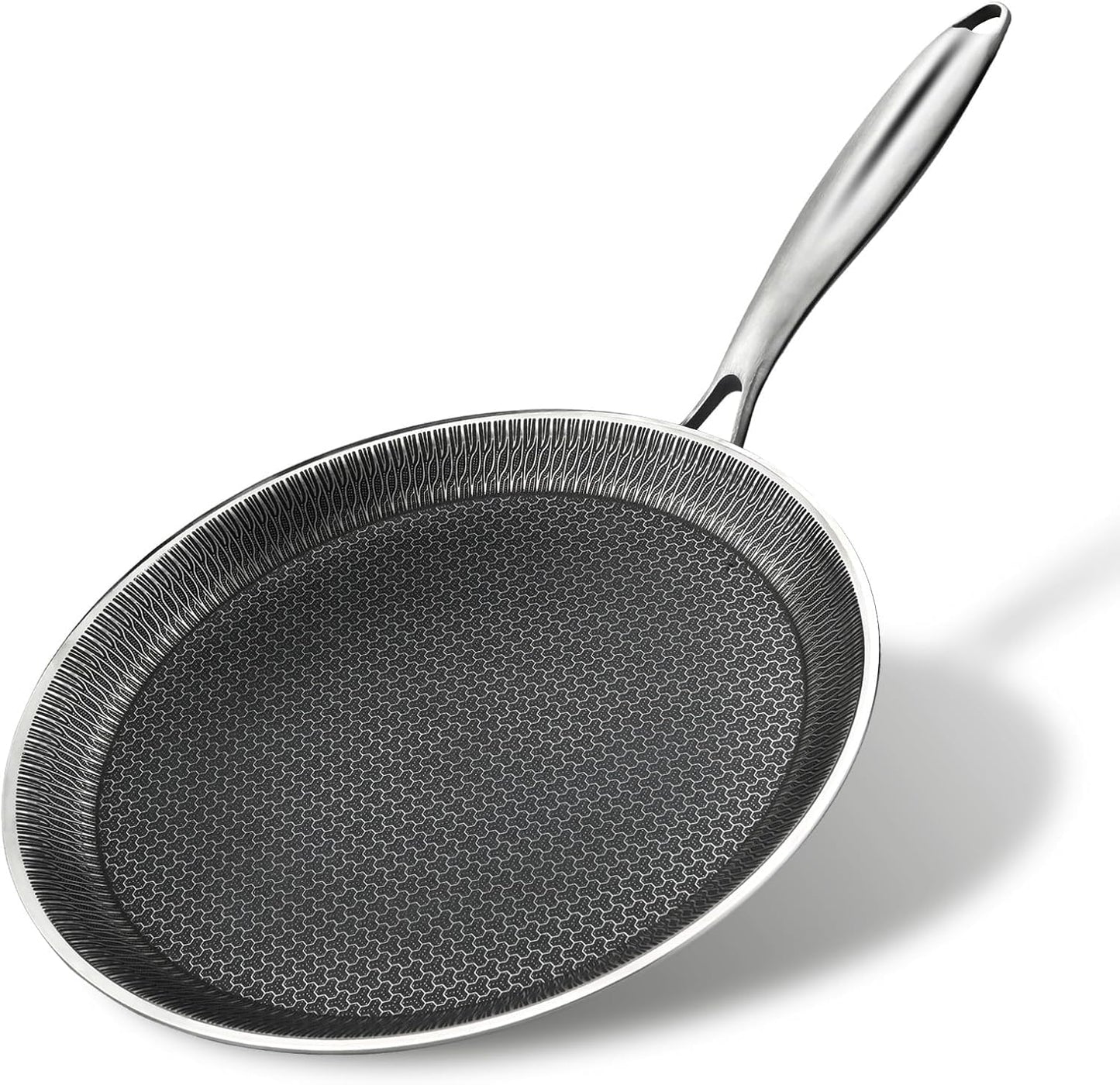 Laser Coating Deep Tawa with Handle-32cm