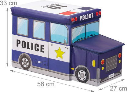 Police Car Design Storage Box