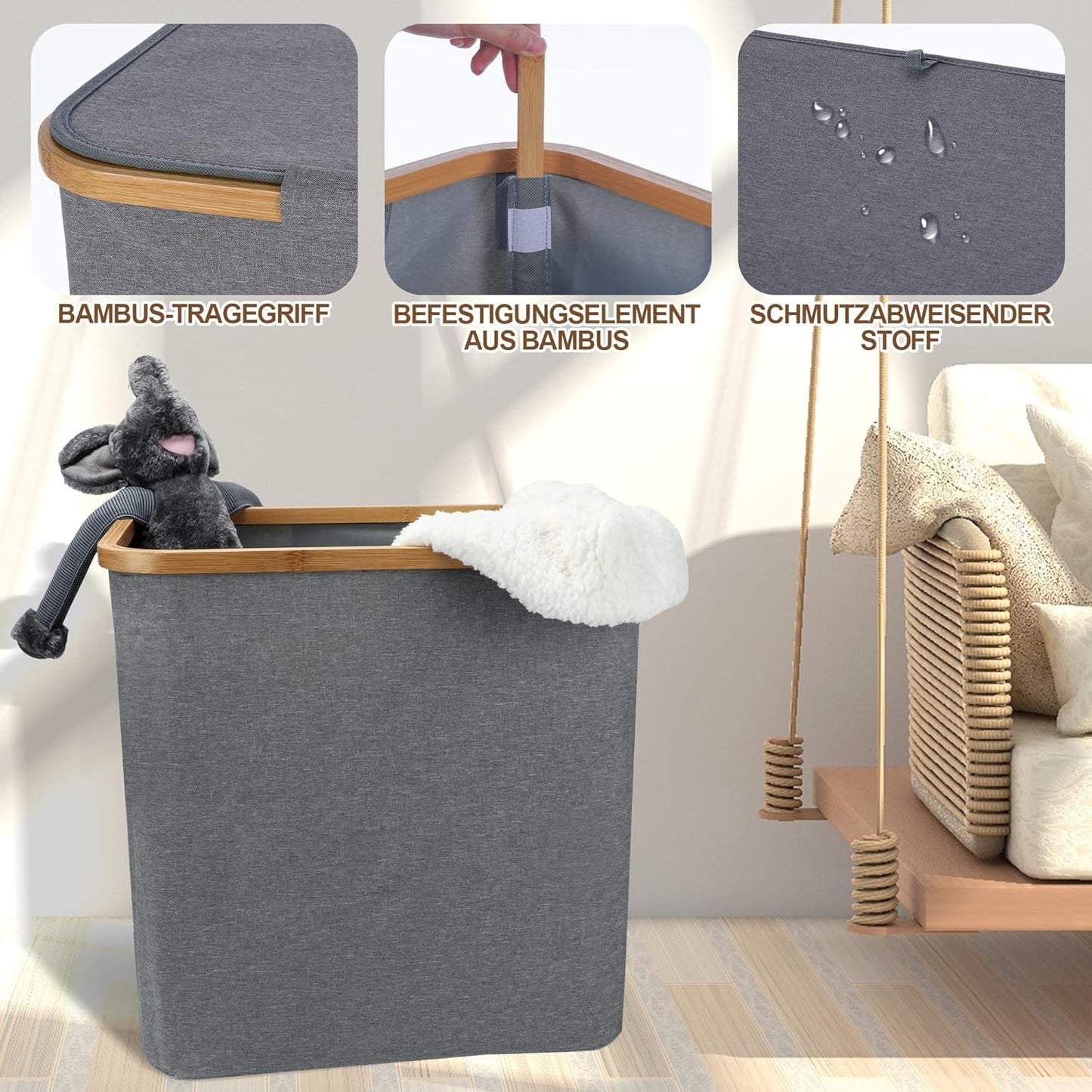 Foldable Laundry Storage Basket-M