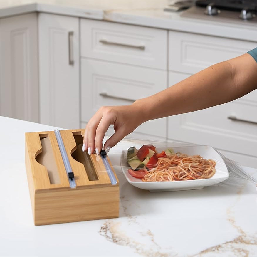 2 in 1 Foil and Plastic Wrap Dispenser
