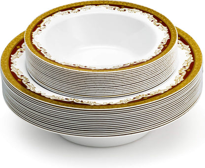 6 Pieces Disposable Plastic Plates -Large