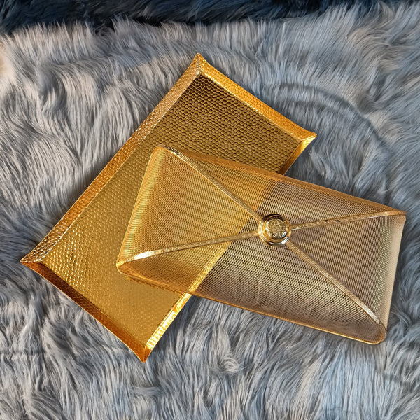 Metal Cake Tray with Lid Rectangle (L)