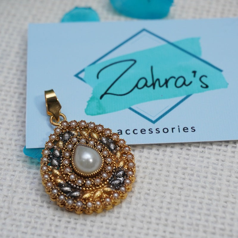 3Pc Earrings Pendant &amp; Ring Tear Drop 715/24