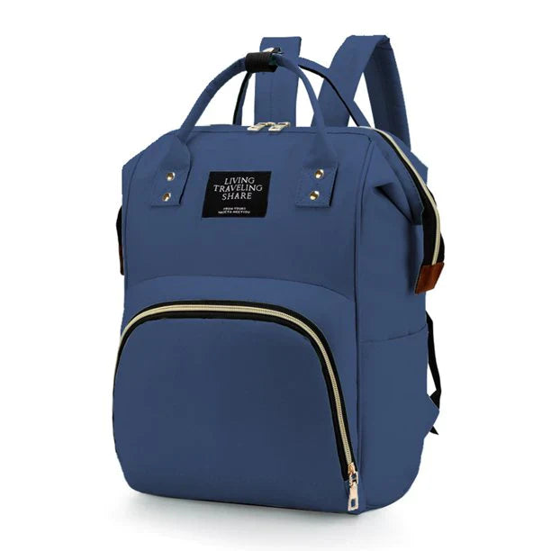 Large Capacity Baby Diaper Bag-Blue