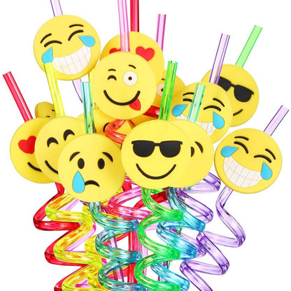Cartoon Reusable Straws pack of 4