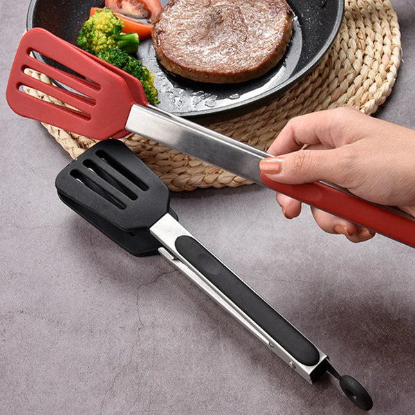 Non-Stick Silicone Stainless Steel Tong
