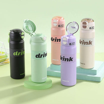 Dual Drink Water Bottle-Offwhite