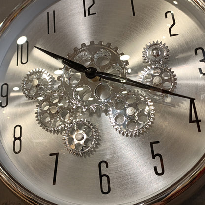 Gears Wall Clock (Silver)