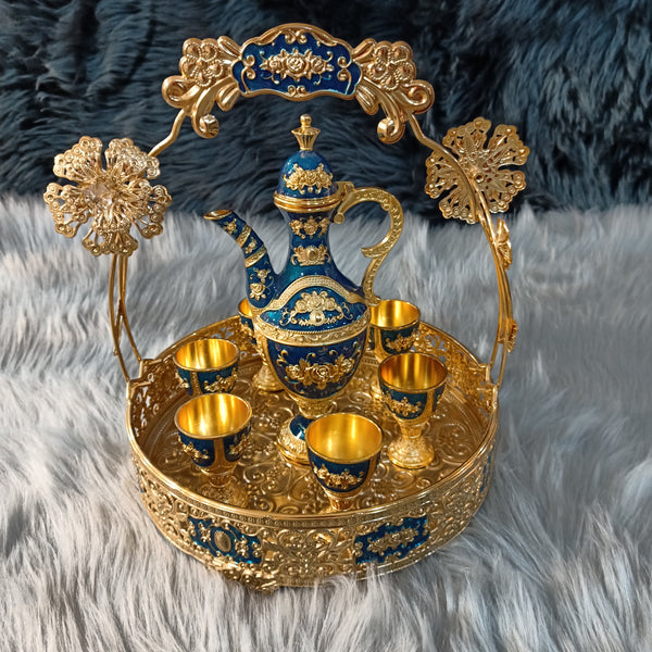 Metal Turkish Kehwa Set