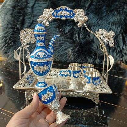 Metal Turkish Kehwa Set D2