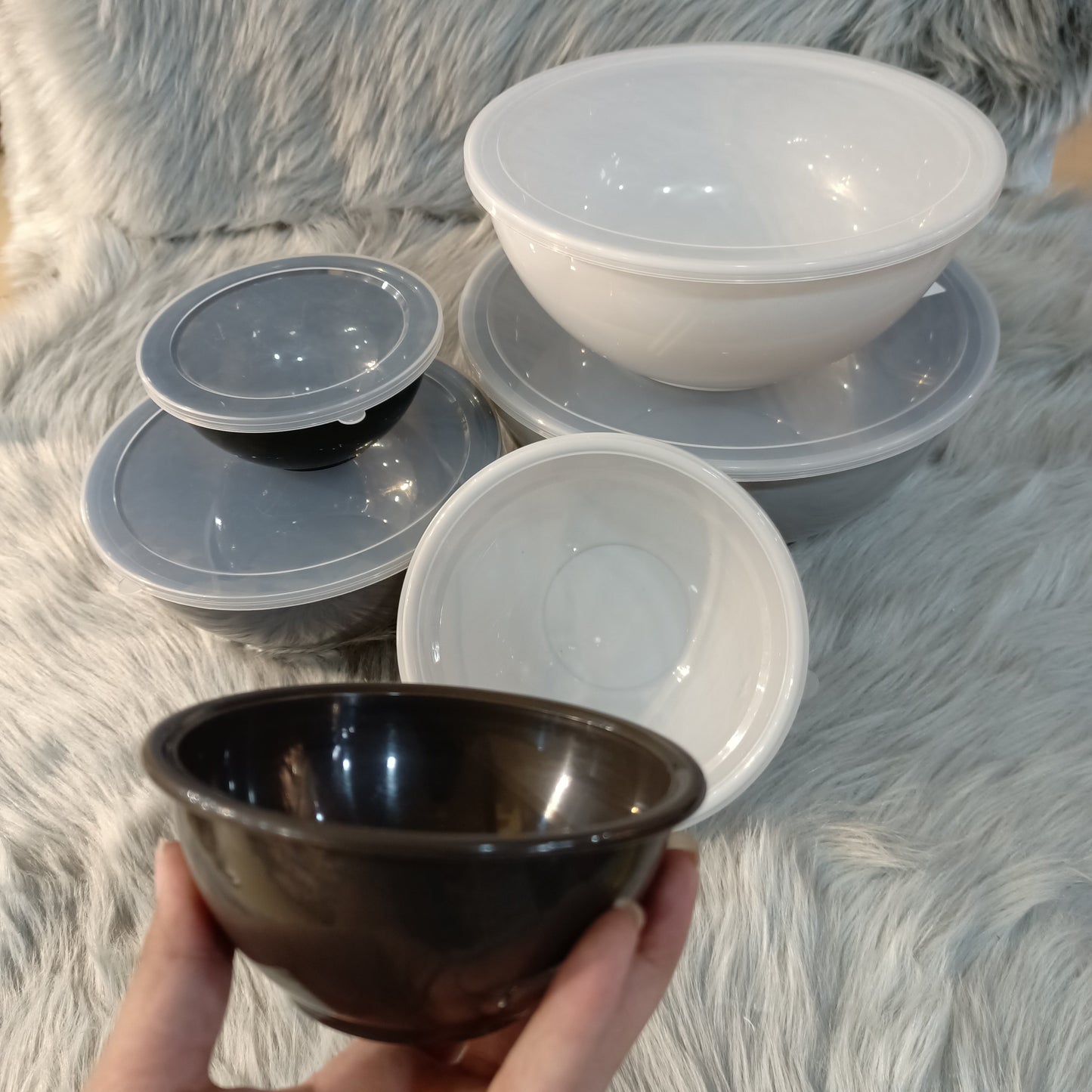PLASTIC NESTING BOWL SET 12-PCS