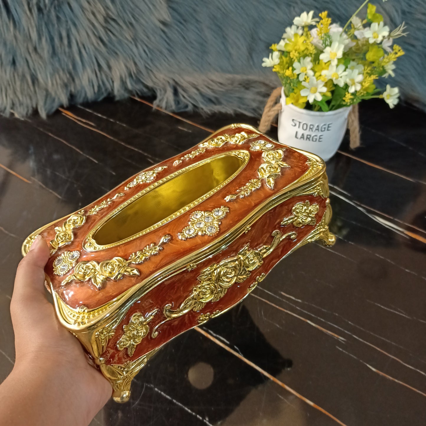 European Style Tissue Paper Box Case (Large)