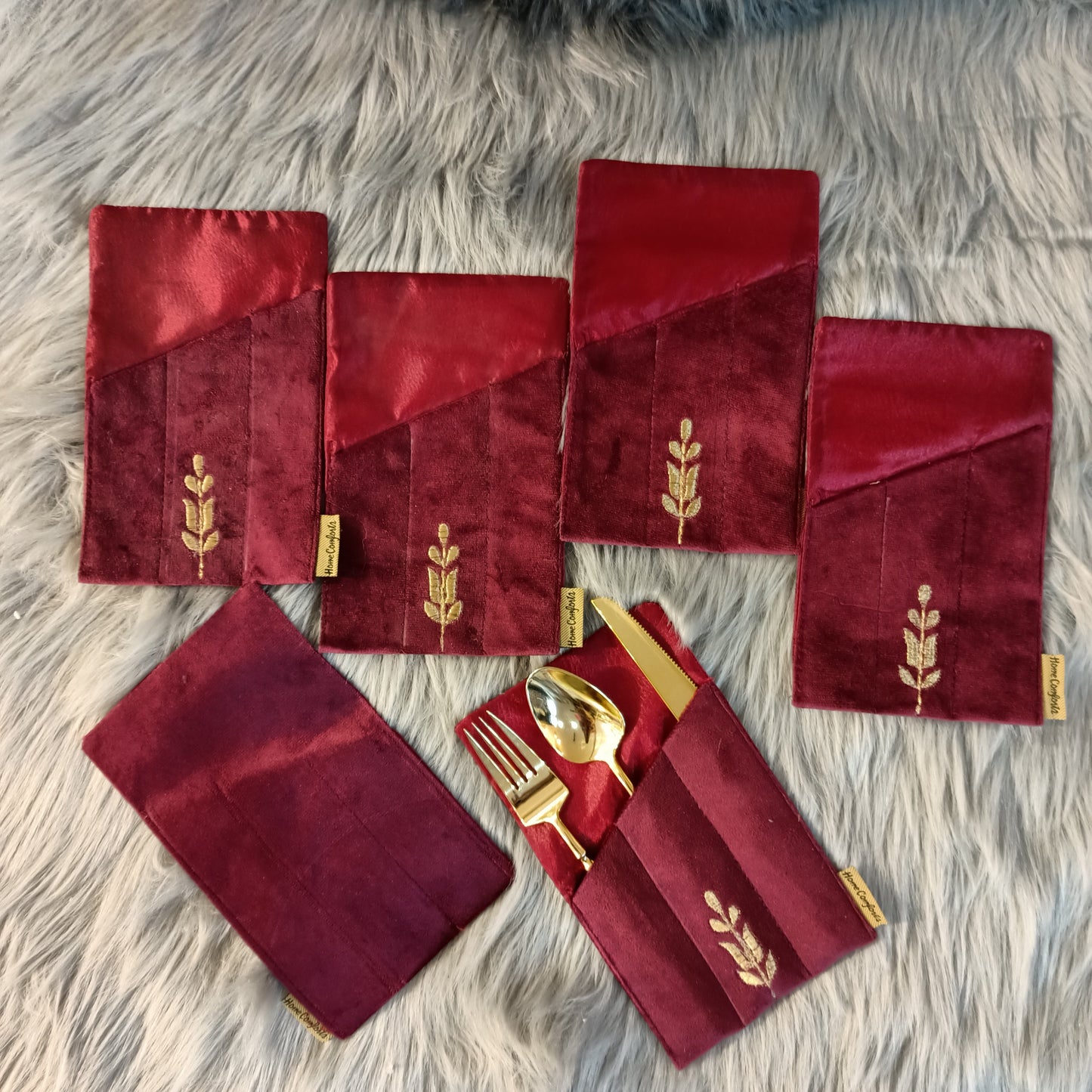 Golden Spoon Holder 6Pc