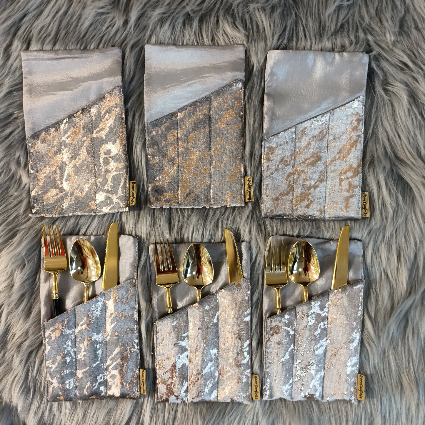 Golden Spoon Holder 6Pc