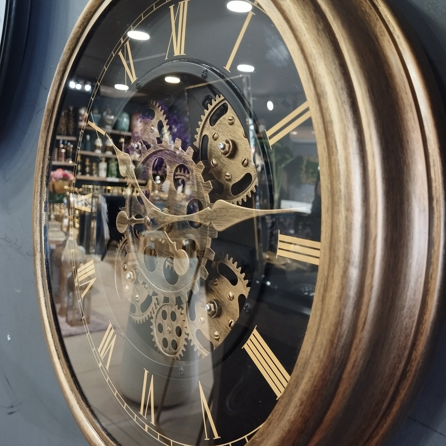 Wall Mounted Gear Clock (Golden)