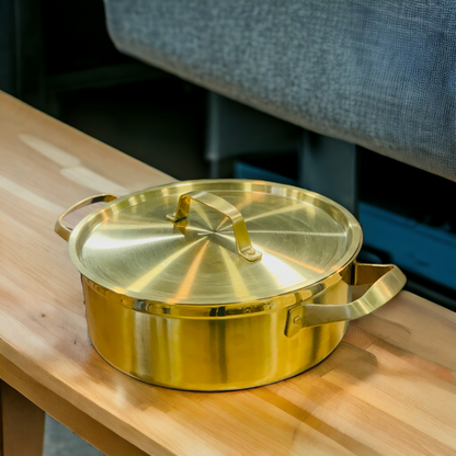 Stainless Steel Golden Casserole (28cm)