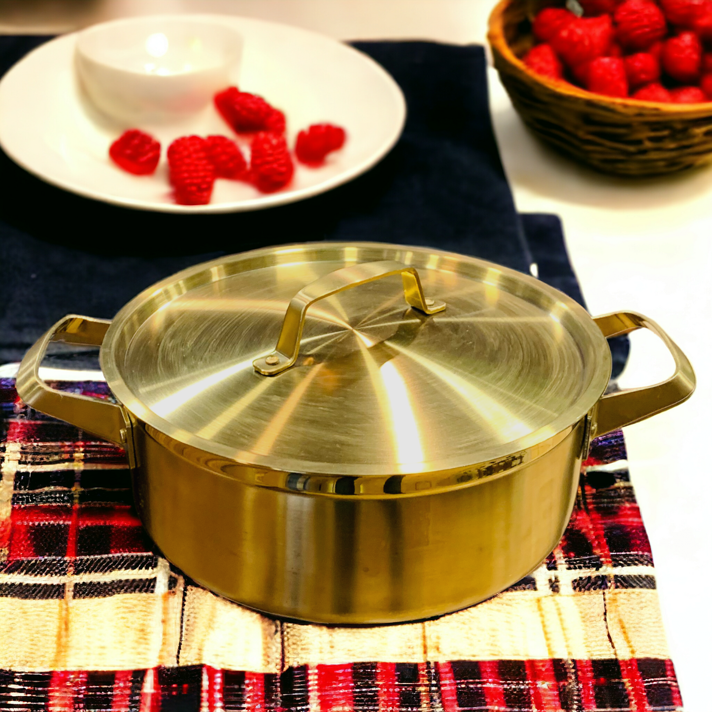 Stainless Steel Golden Casserole (28cm)