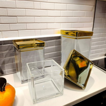 3 Piece Acrylic Jar D-1