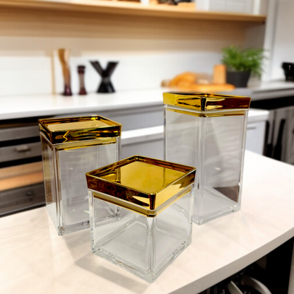 3 Piece Acrylic Jar D-1