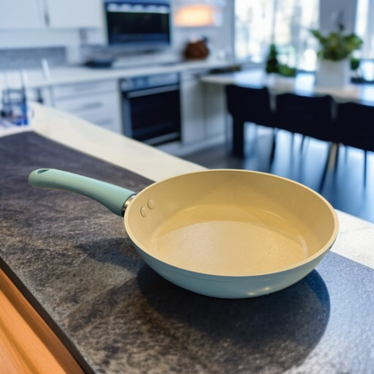 Marble Coating Frying Pan 14cm -Sky Blue
