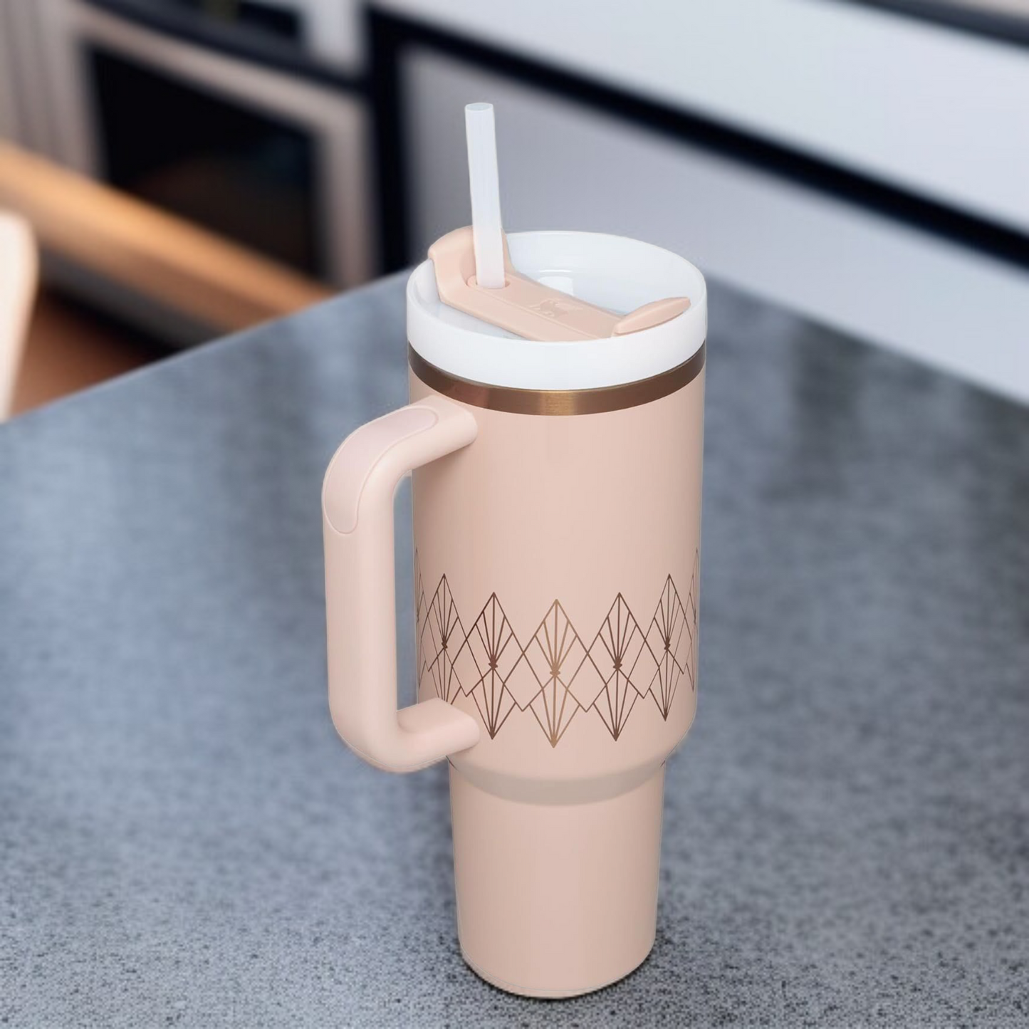 Stanley Thermos Cup Glossy Printed-Pink