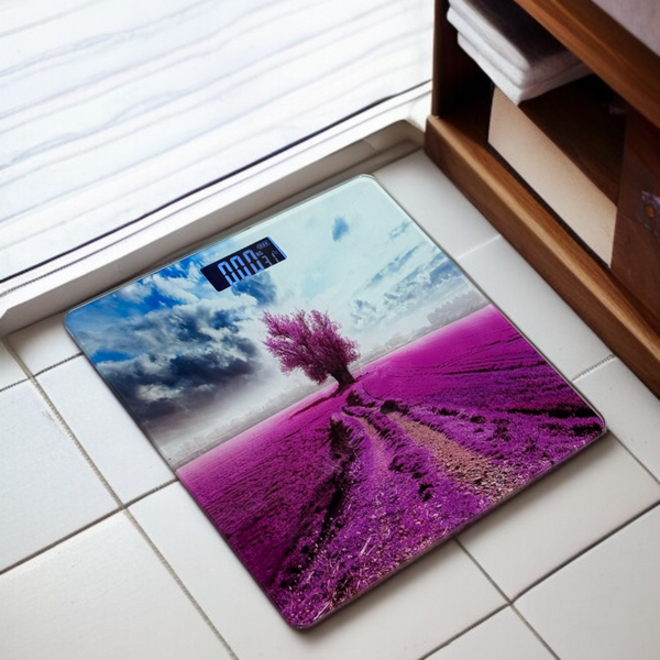 Digital Glass Printed Weight Scale -D4