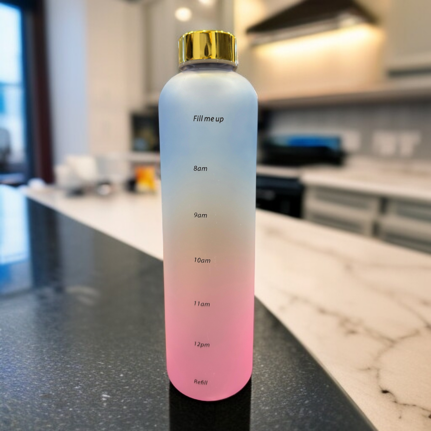 Double Tone Times Marked Water Bottle