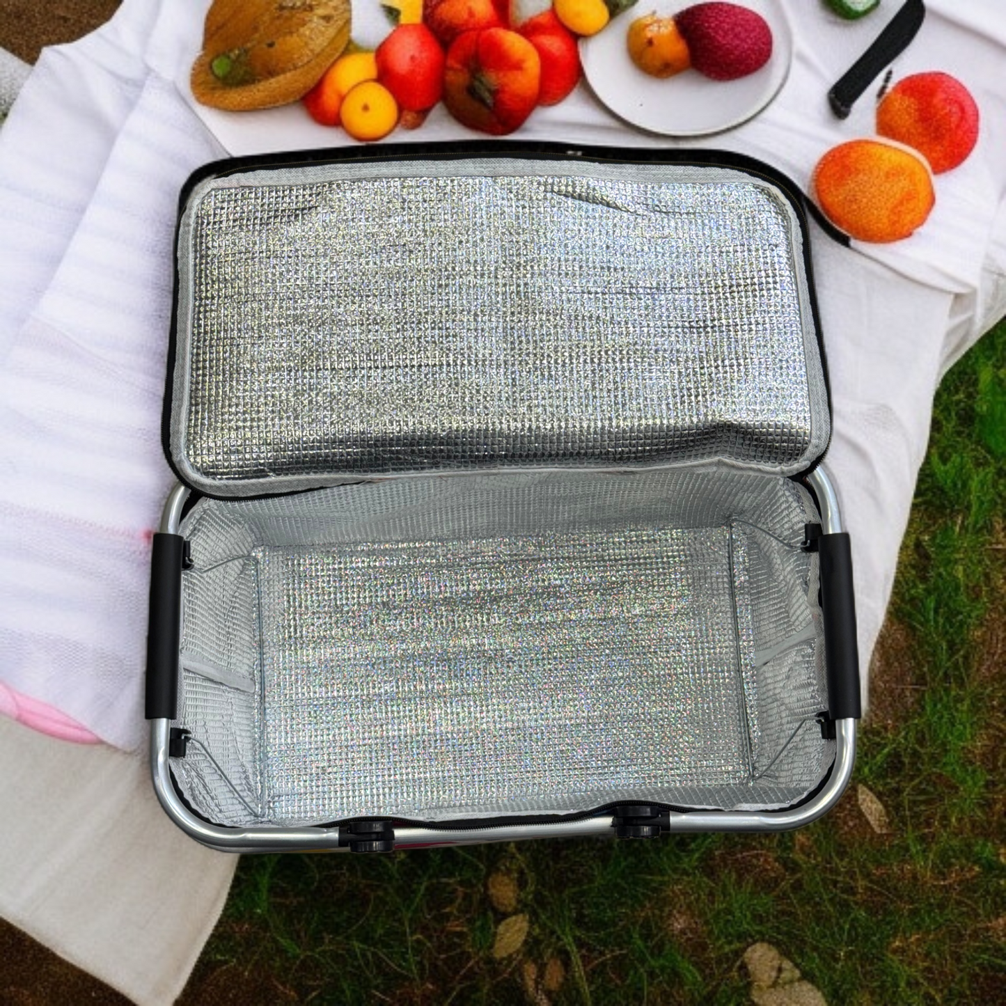 Foldable Insulated Picnic Basket-D7