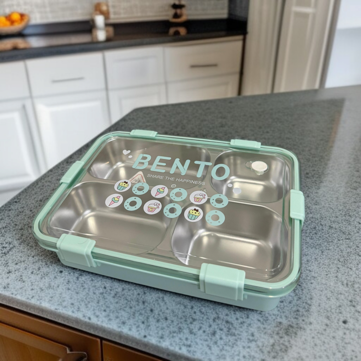 4 Compartment Lunch Box