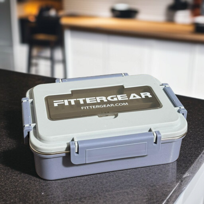 Fittergear 2 Compartment Lunchbox-Sky Blue