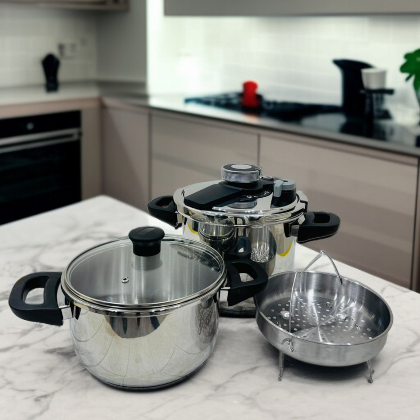 7-Liter Pressure Cooker 5-L Handi &amp; Steamer