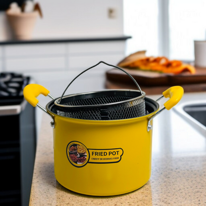 Mini Deep Fryer Pot with Stainer-2L