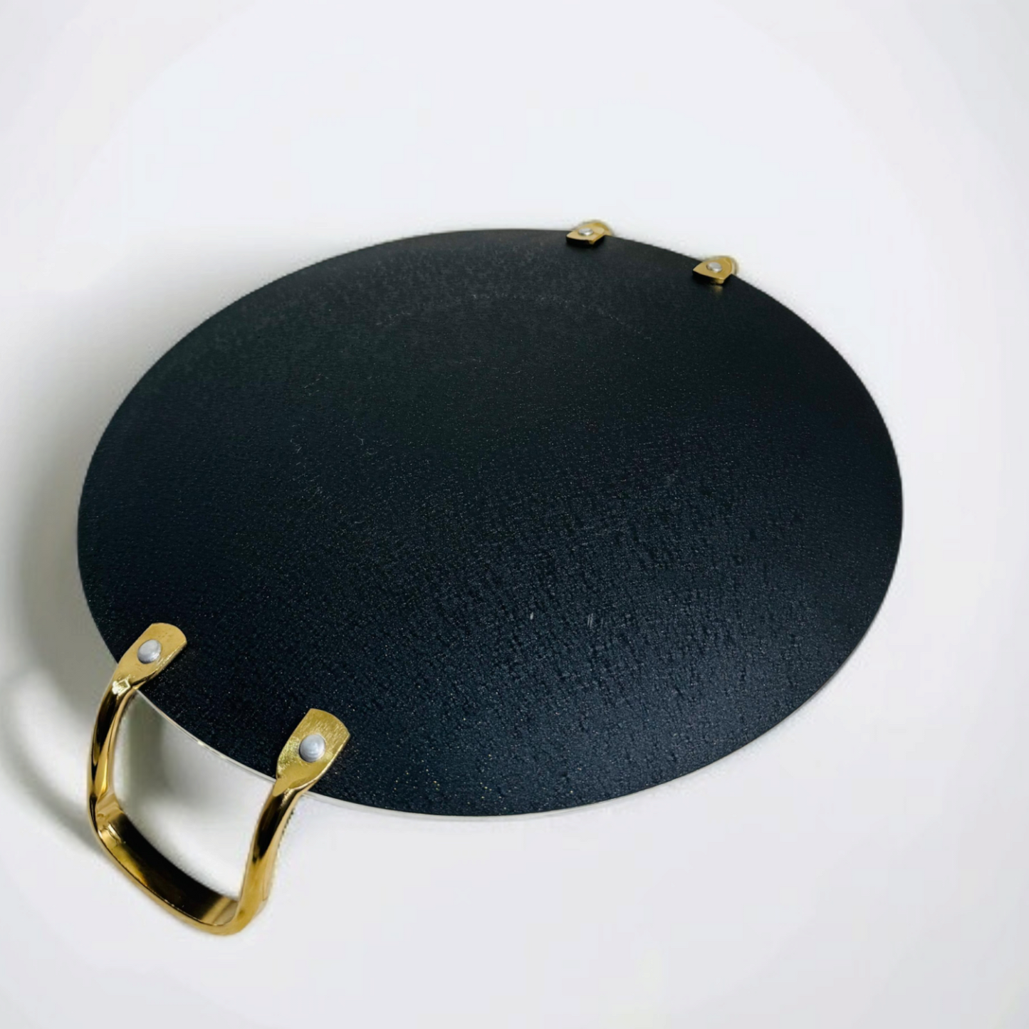Double Handle Marble Tawa-White