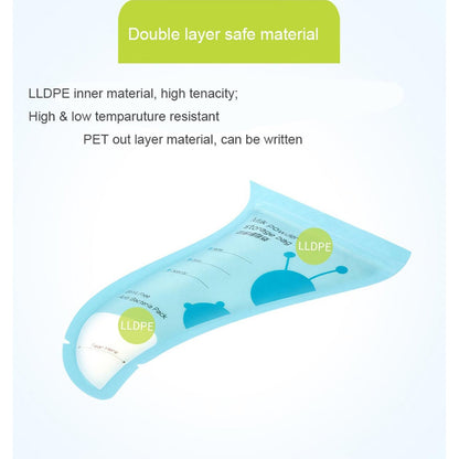 30pcs/lot BPA Free Disposable Travel Baby Milk Pouches