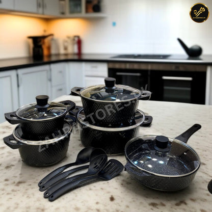 Unique 17 Pcs Cookware Set