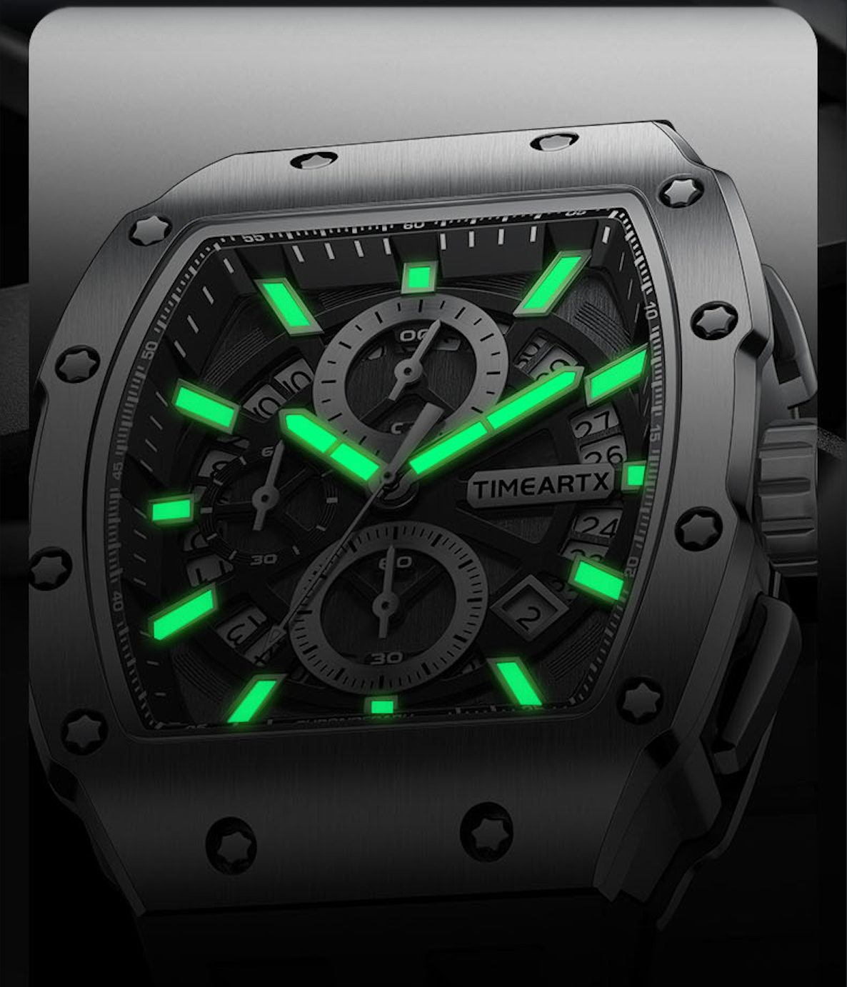 Luxury Skeleton Chronograph Watch for Men|With Box|Perfect Gift