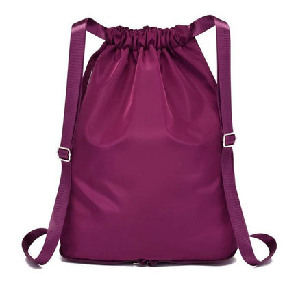 Travel Drawstring Bag (Dark Purple)