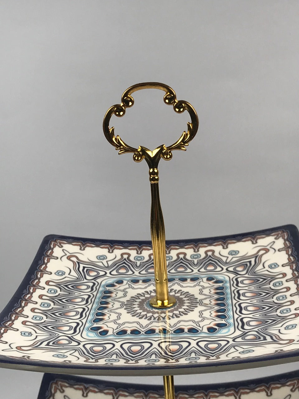 3 Tier Malamine Floral Serving Tray