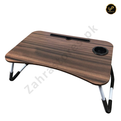 High Quality Portable Folding Laptop Table(Brown)