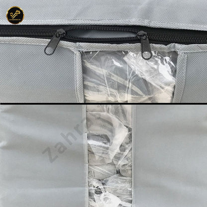 120GSM Cloth Storage Bags Pack of 4 (LIGHT GREY)
