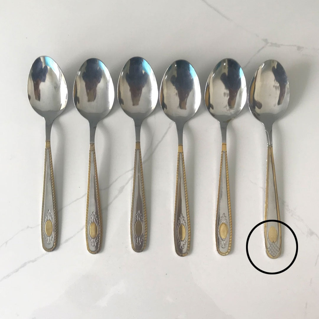 24-Pcs Elegant Cutlery Set With Stand (Minor Damage)