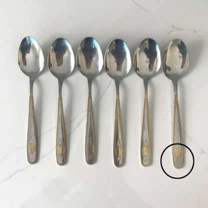 24-Pcs Elegant Cutlery Set With Stand (Minor Damage)