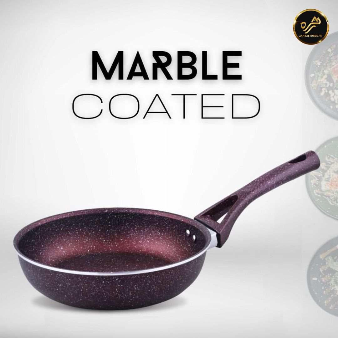 XELENT Marble FRYING PAN (Mehroon)22 CM