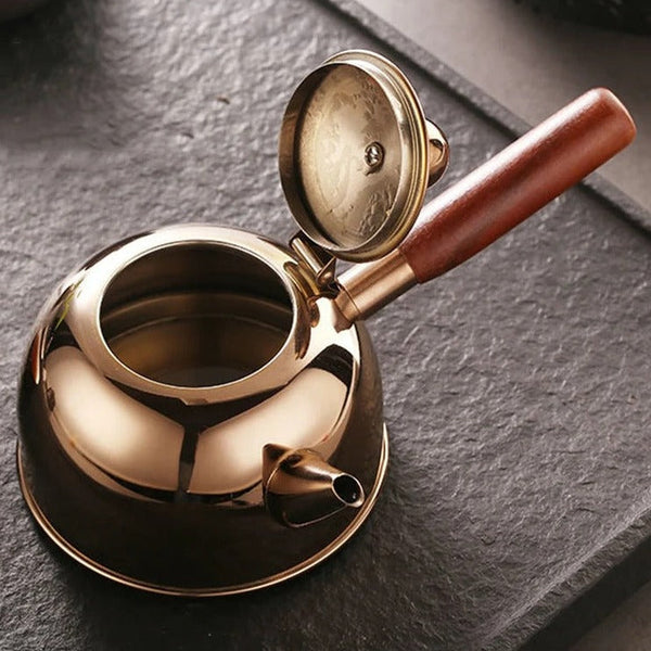 Stainless Steel Golden Tea Kettle