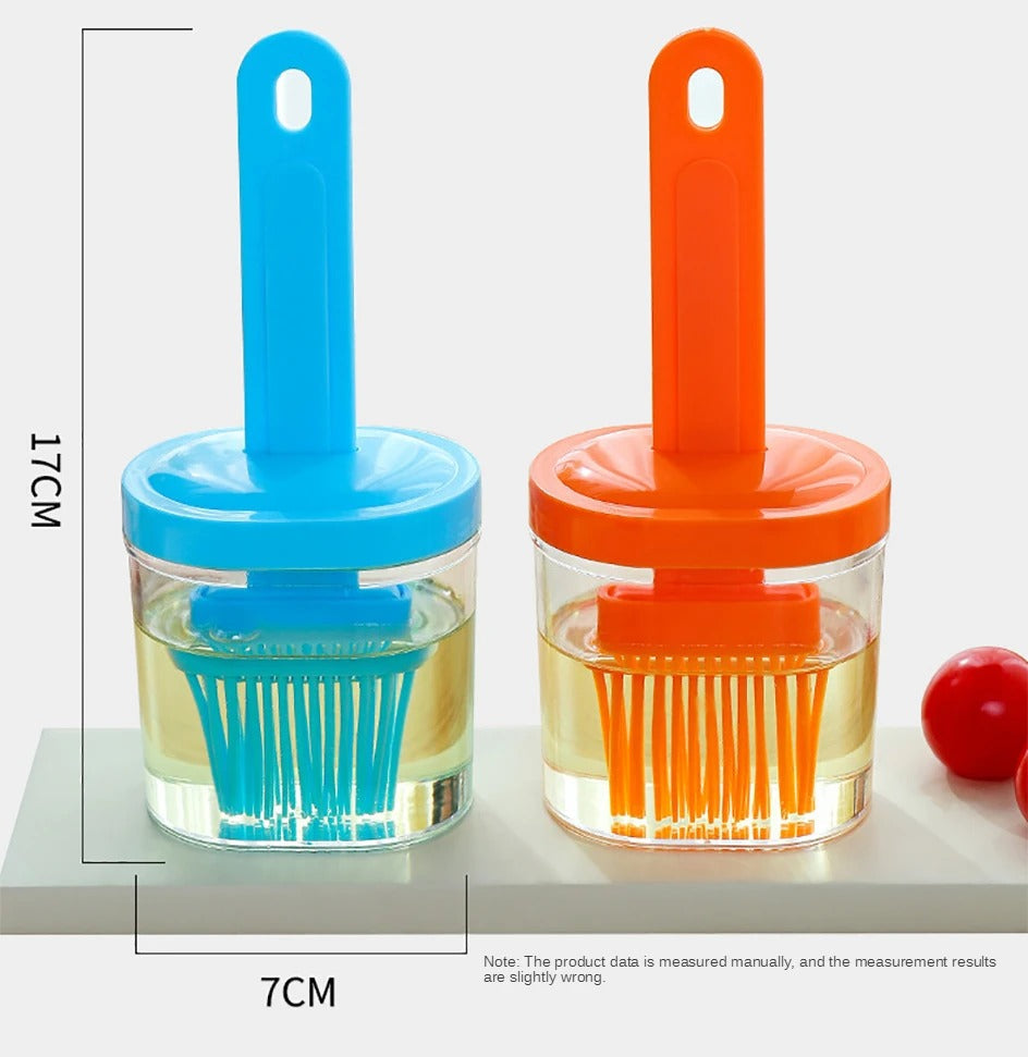 Oil Brush and Pot