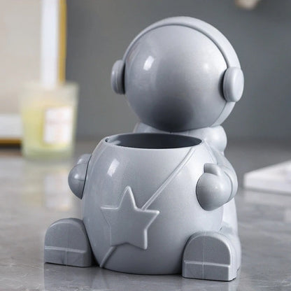 Astronaut Pen Holder Desktop Storage Box